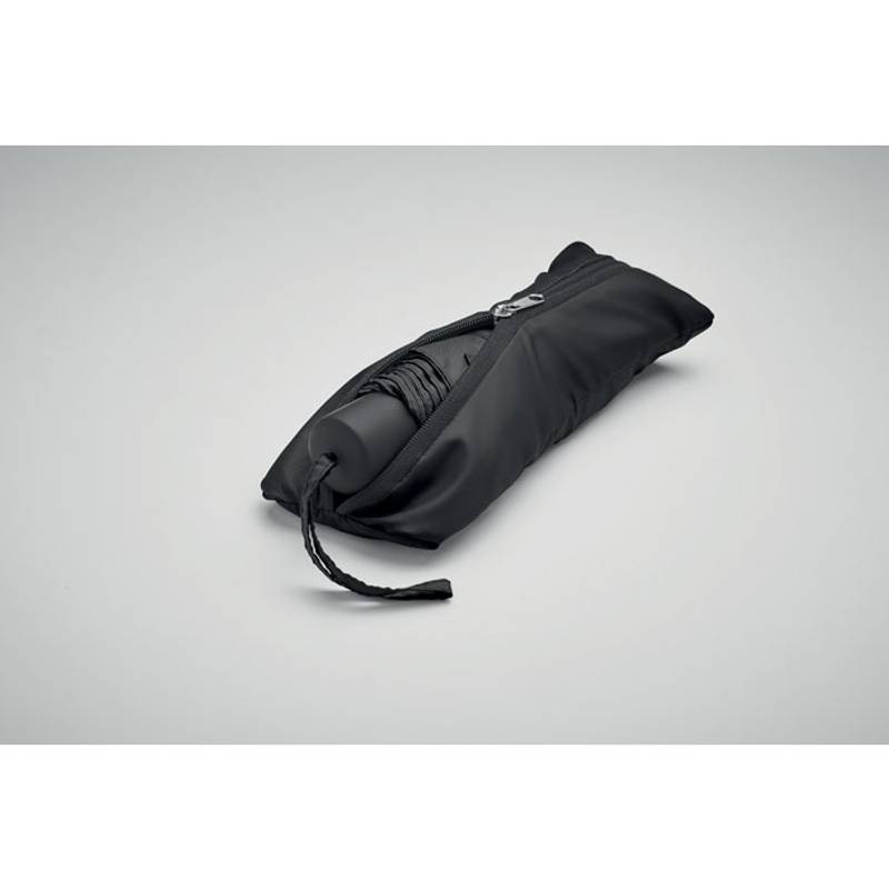 RPET sada s 21palcovým dáždnikom, čierna RPET sada s 21palcovým dáždnikom, čierna