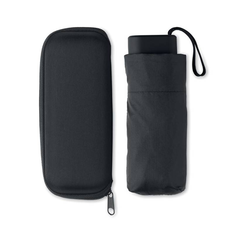 19-palcový skladací dáždnik, čierna 19-palcový skladací dáždnik, čierna