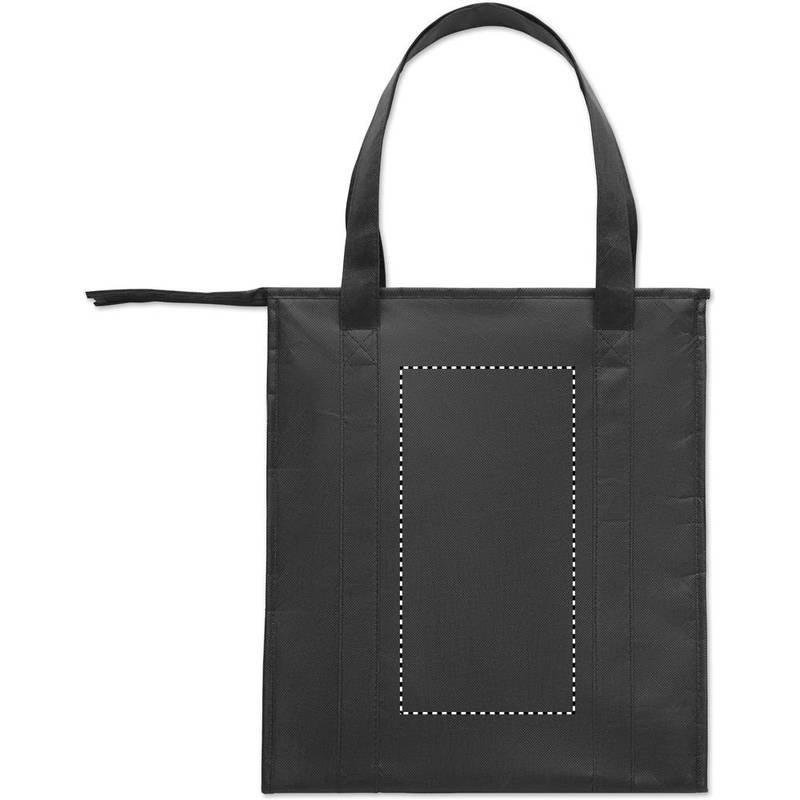 Chladiaca taška z netkaného RPET, čierna Chladiaca taška z netkaného RPET, čierna