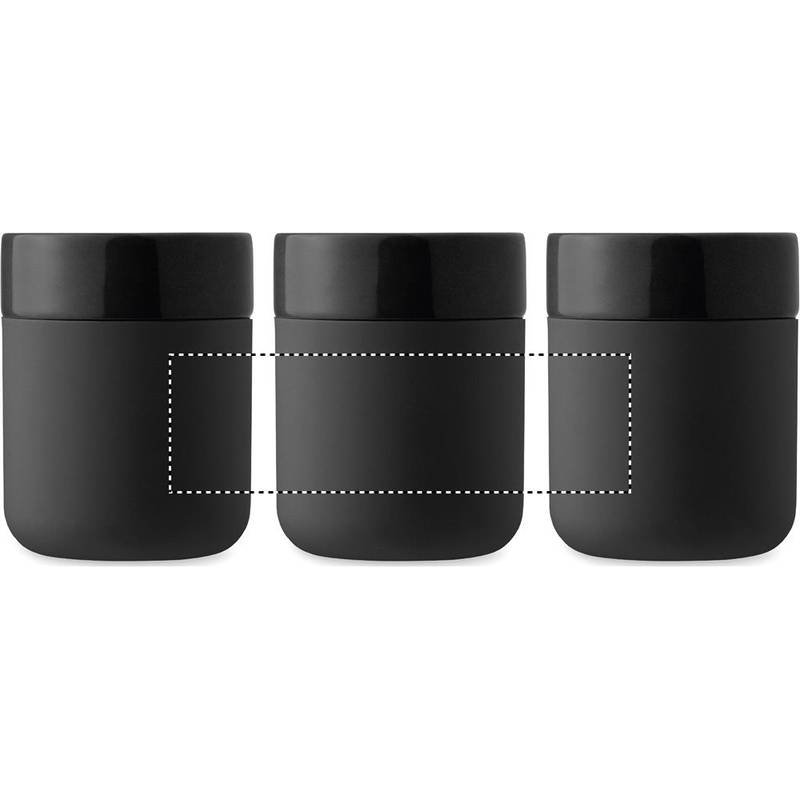 Keramický pohárek 330 ml, černá Keramický pohárek 330 ml, černá