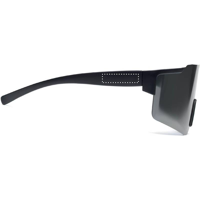 Zrkadlové športové slnečné okuliare, čierna Zrkadlové športové slnečné okuliare, čierna