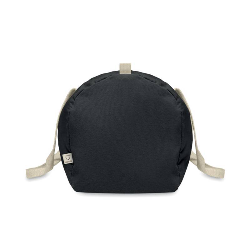 Sportovní taška z recyklované bavl, černá Sportovní taška z recyklované bavl, černá