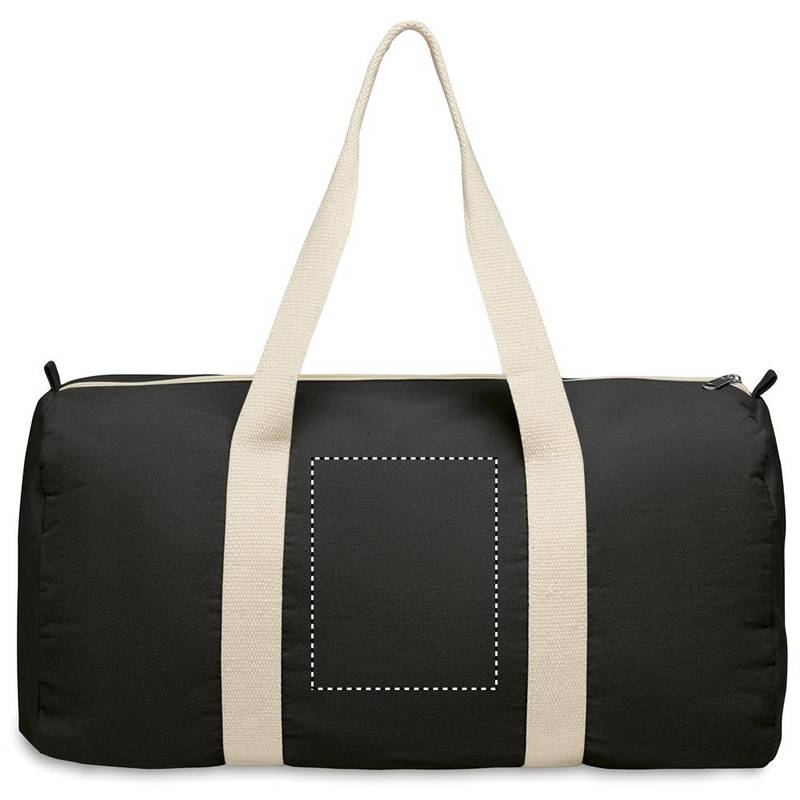 Sportovní taška z recyklované bavl, černá Sportovní taška z recyklované bavl, černá