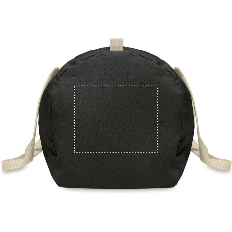 Sportovní taška z recyklované bavl, černá Sportovní taška z recyklované bavl, černá