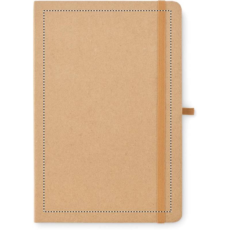 Sada se zápisníkem A5 z recyklo, hnědá béžová Sada se zápisníkem A5 z recyklo, hnědá béžová