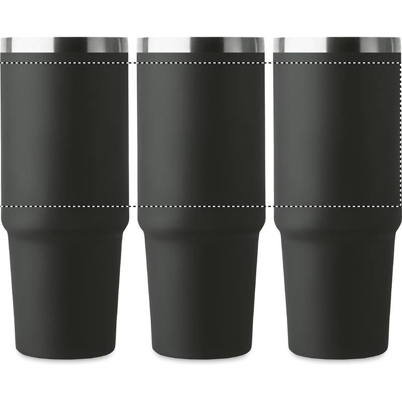 Dvoustěnný pohár 850 ml, černá Dvoustěnný pohár 850 ml, černá