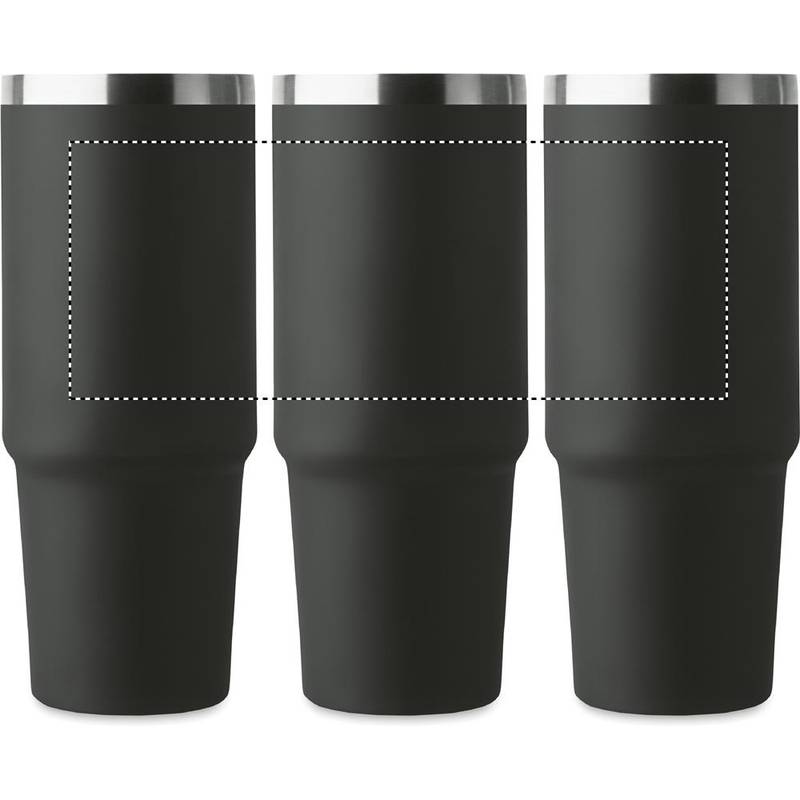 Dvoustěnný pohár 850 ml, černá Dvoustěnný pohár 850 ml, černá