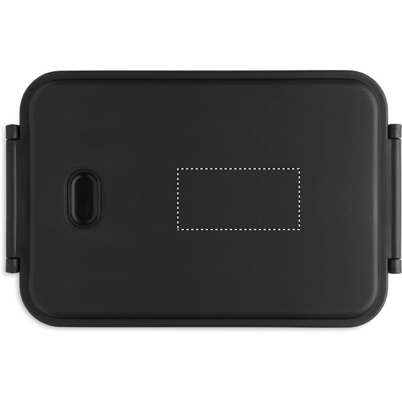 Obědová krabička z PP, 2200 ml, černá Obědová krabička z PP, 2200 ml, černá