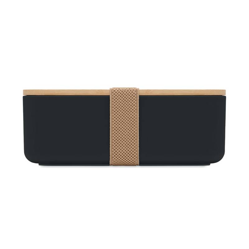 Obědová krabička z PLA, 1000ml, černá Obědová krabička z PLA, 1000ml, černá