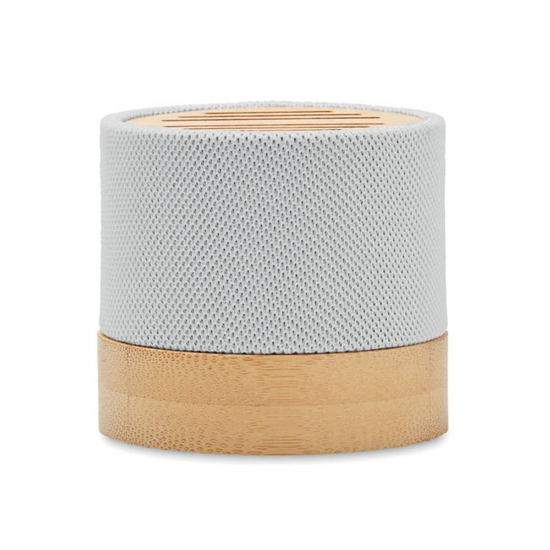 Bambusový bezdrát. reproduktor, bílá Bambusový bezdrát. reproduktor, bílá