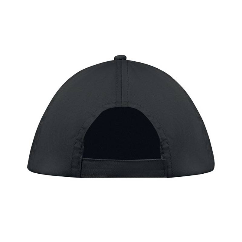 5 panelová baseballová čepice, černá 5 panelová baseballová čepice, černá