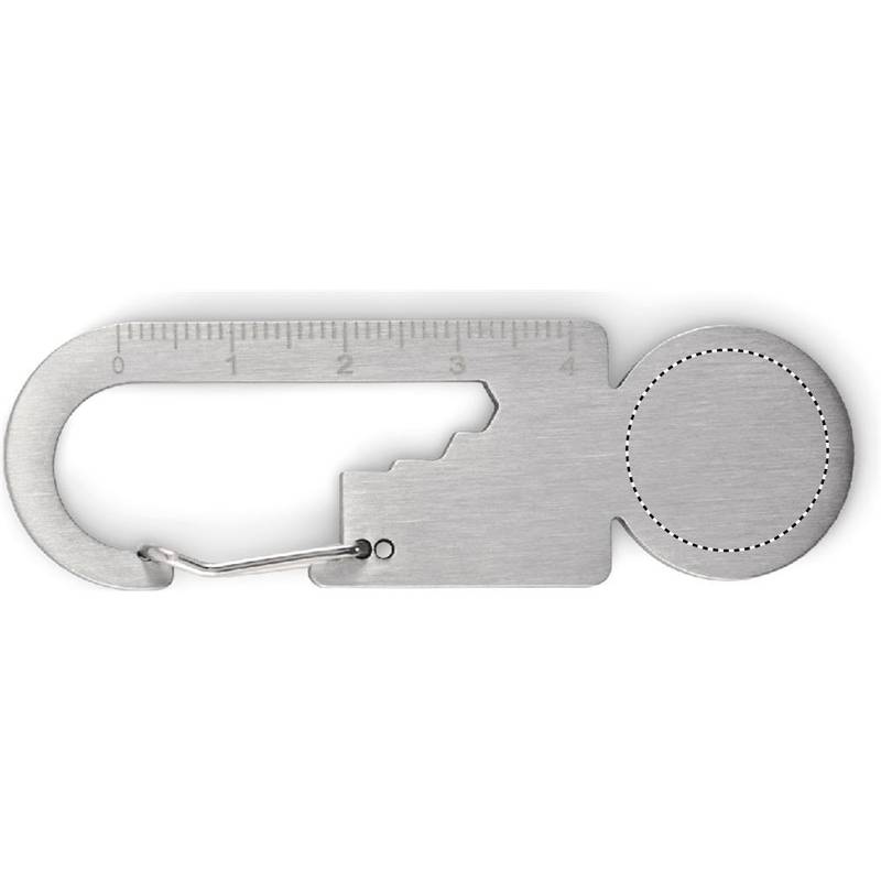 Multifunkční přívěsek na klíče, šedá Silver Multifunkční přívěsek na klíče, šedá Silver