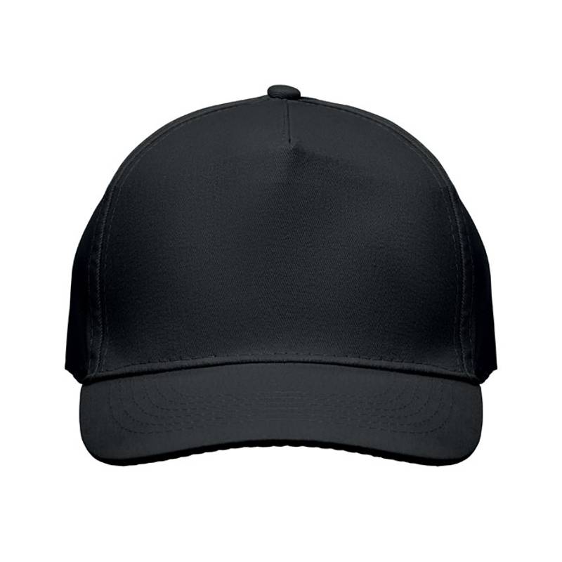 Pětipanelová čepice, černá Pětipanelová čepice, černá