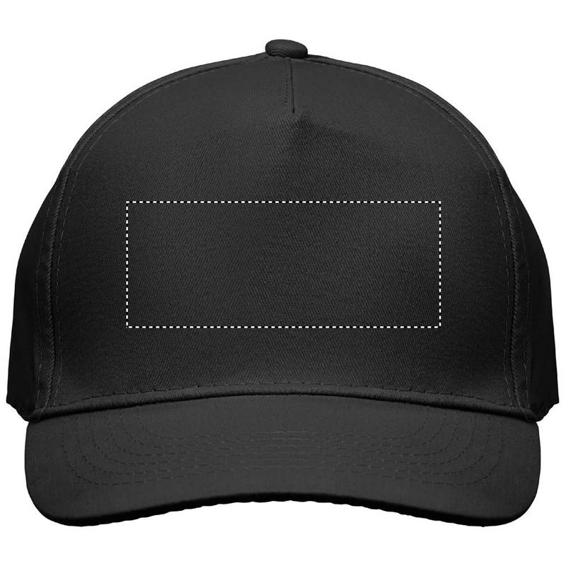 Pětipanelová čepice, černá Pětipanelová čepice, černá