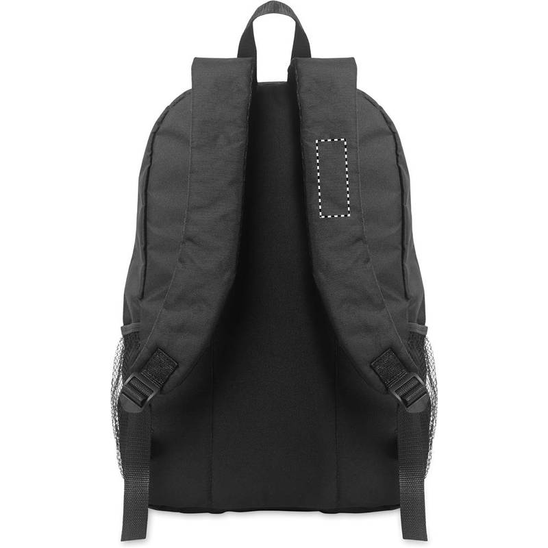 Batoh z polyesteru 600D RPET, černá Batoh z polyesteru 600D RPET, černá
