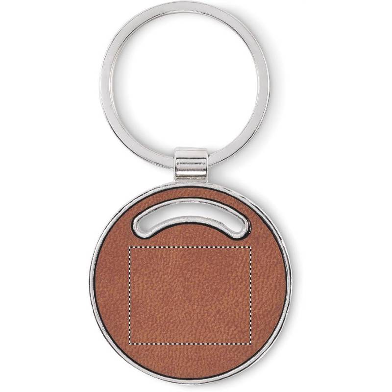 Přívěsek na klíče ve tvaru kruhu, hnědá Přívěsek na klíče ve tvaru kruhu, hnědá