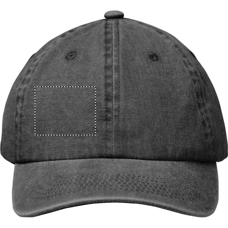 6 panelová baseballová čepice 265g, černá 6 panelová baseballová čepice 265g, černá