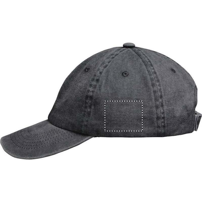 6 panelová baseballová čepice 265g, černá 6 panelová baseballová čepice 265g, černá