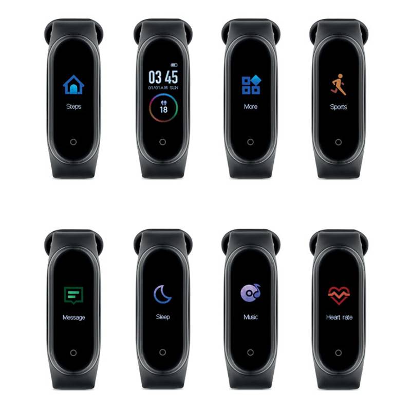 Bezdrátové zdravotní hodinky, černá Bezdrátové zdravotní hodinky, černá