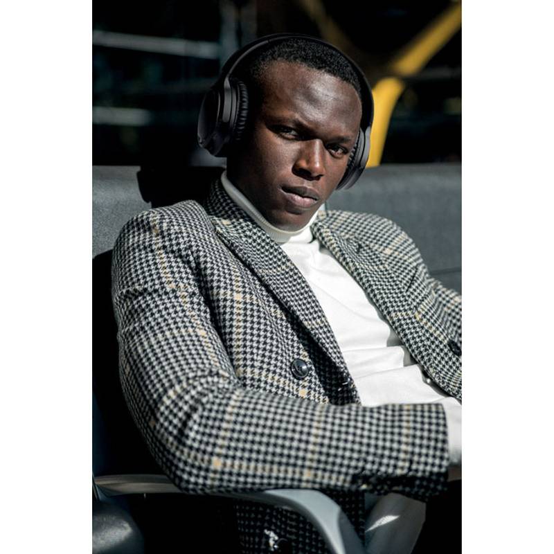 Skladacia bezdrôt. slúchadlá, čierna Skladacia bezdrôt. slúchadlá, čierna