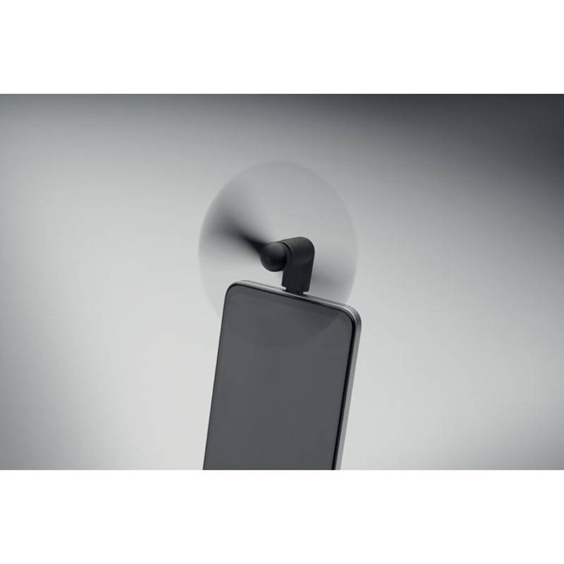 Prenosný ventilátor USB-C, čierna Prenosný ventilátor USB-C, čierna