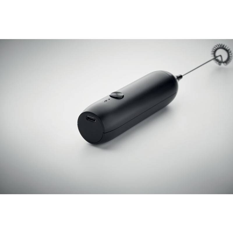 Elektrický napěňovač mléka, černá Elektrický napěňovač mléka, černá