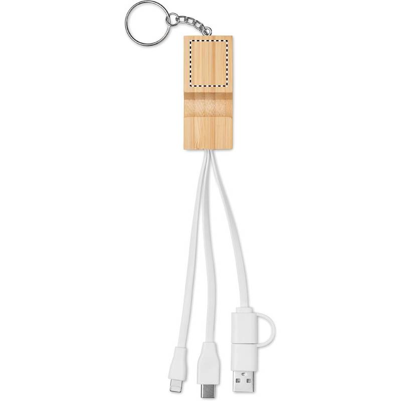 Bambusová klíčenka a stojánek, hnědá Bambusová klíčenka a stojánek, hnědá