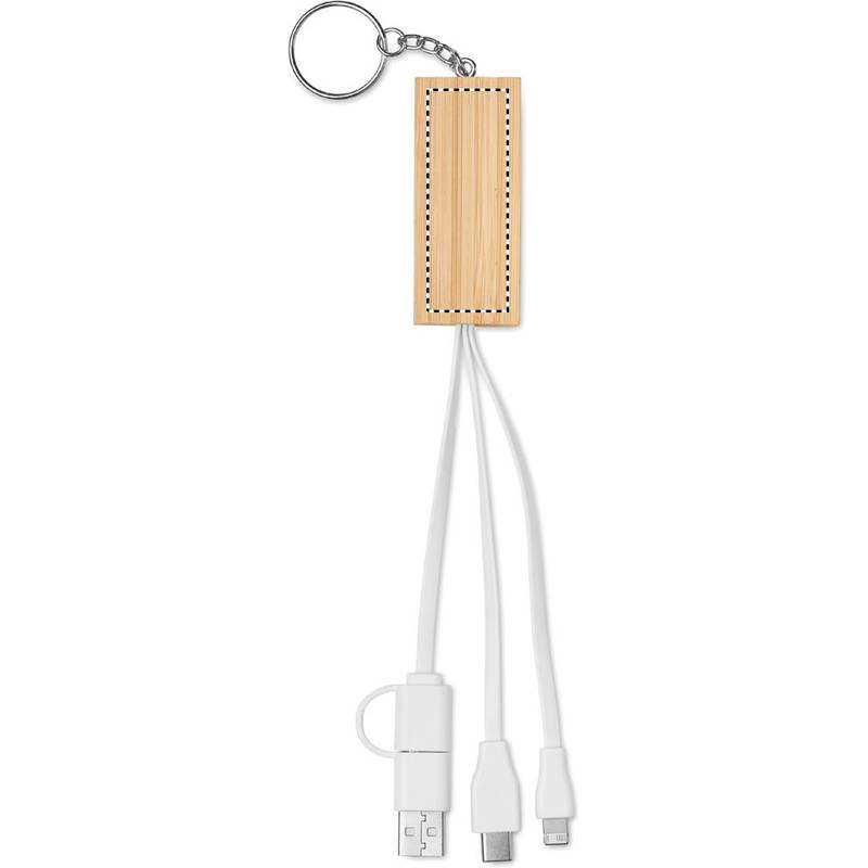 Bambusová klíčenka a stojánek, hnědá Bambusová klíčenka a stojánek, hnědá