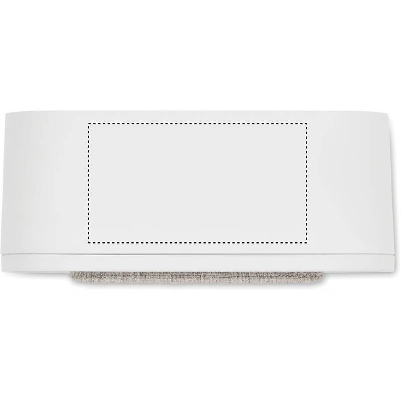 Budík s LED světlem, bílá Budík s LED světlem, bílá