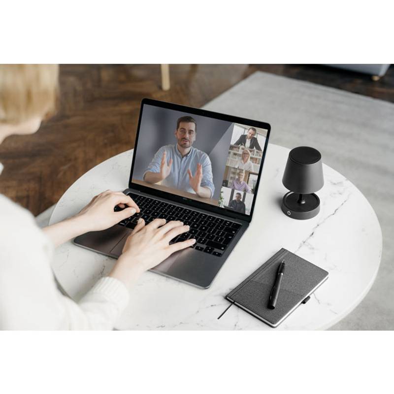 Dobíjacia stolná USB lampa, čierna Dobíjacia stolná USB lampa, čierna