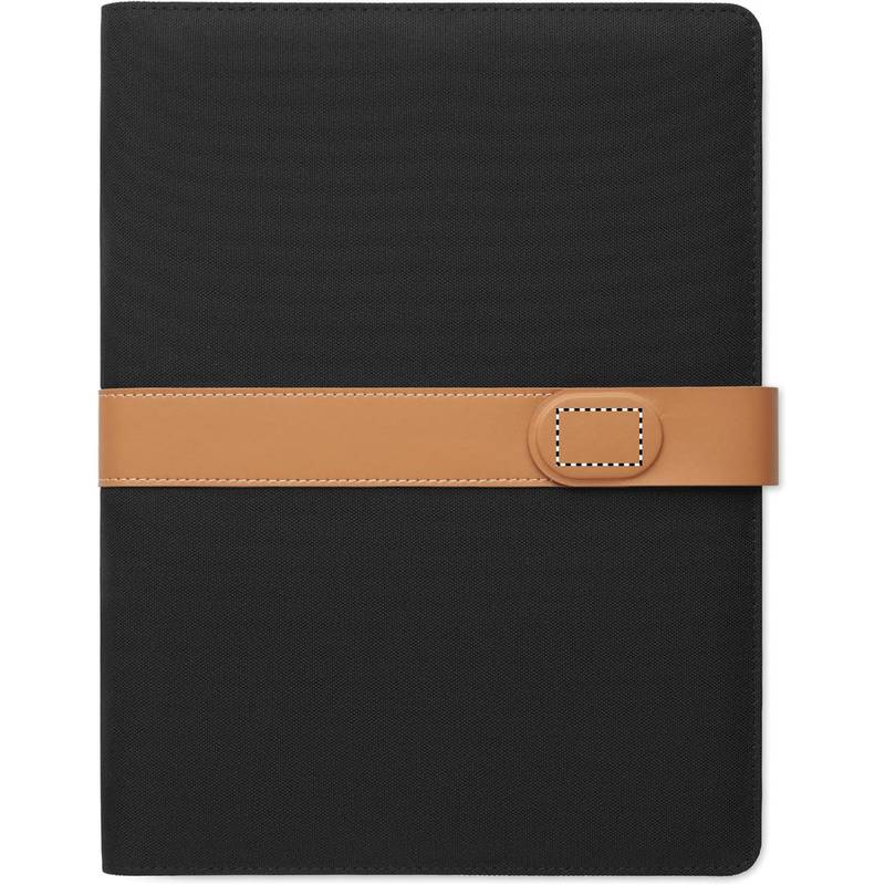 Konferenčná zložka A4 RPET, čierna Konferenčná zložka A4 RPET, čierna