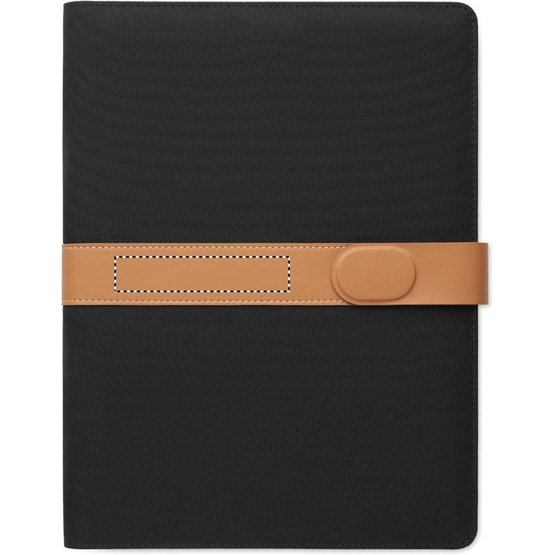 Konferenčná zložka A4 RPET, čierna Konferenčná zložka A4 RPET, čierna