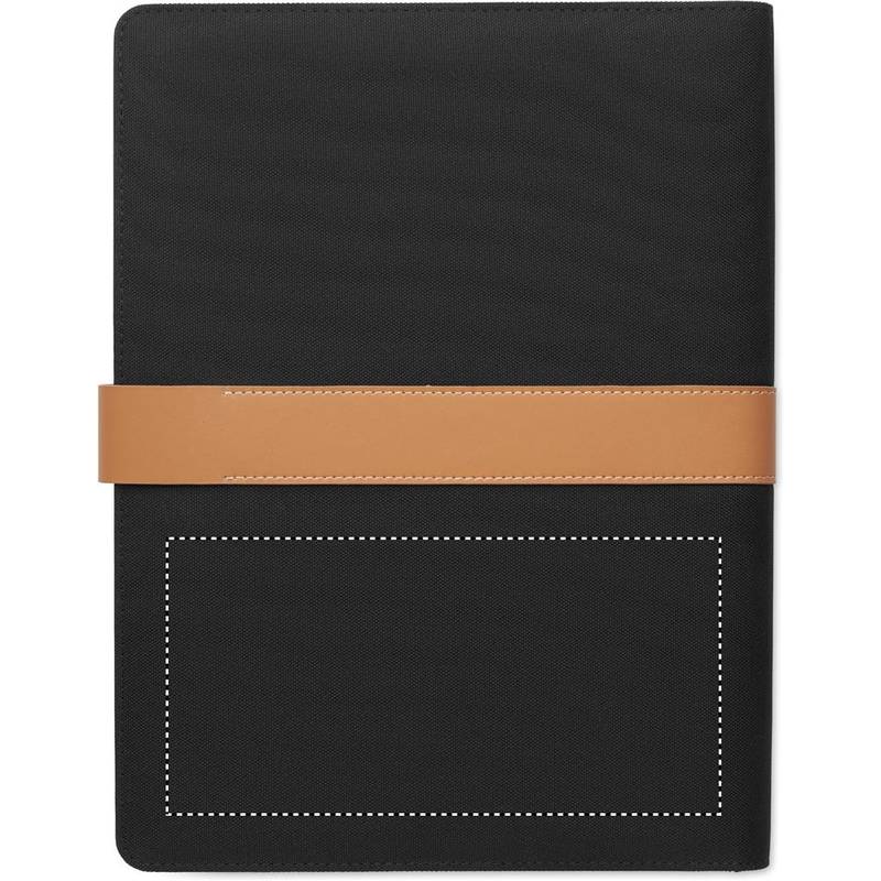 Konferenčná zložka A4 RPET, čierna Konferenčná zložka A4 RPET, čierna