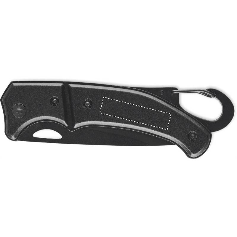 Hliníkový zavírací nůž, černá Hliníkový zavírací nůž, černá