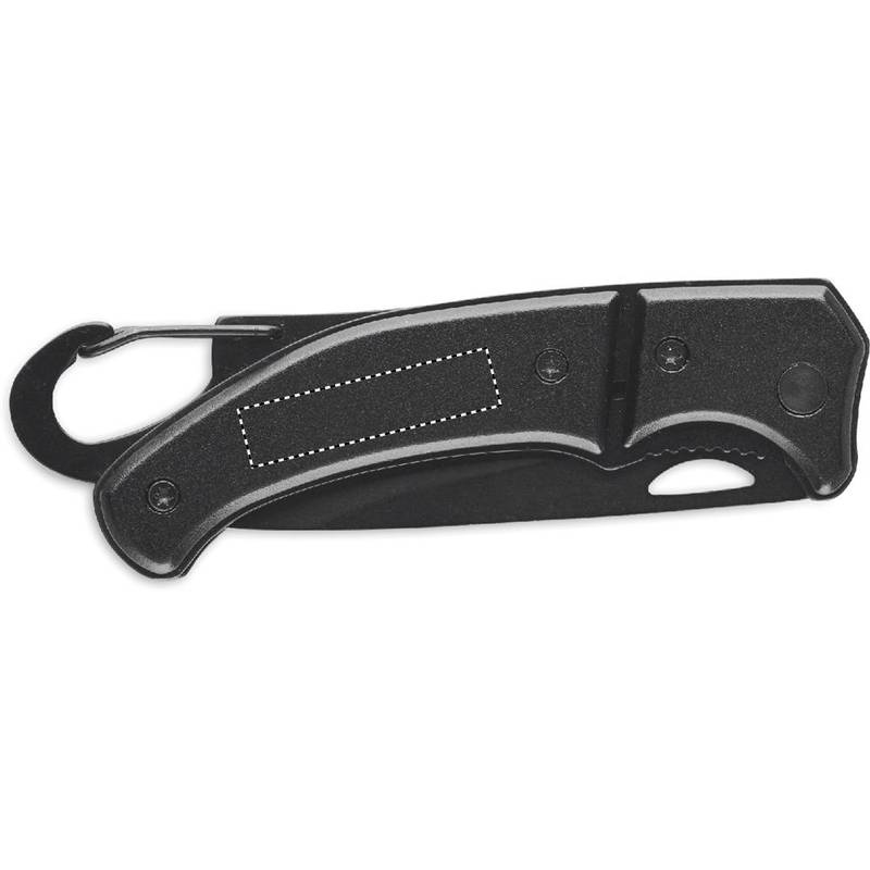 Hliníkový zavírací nůž, černá Hliníkový zavírací nůž, černá