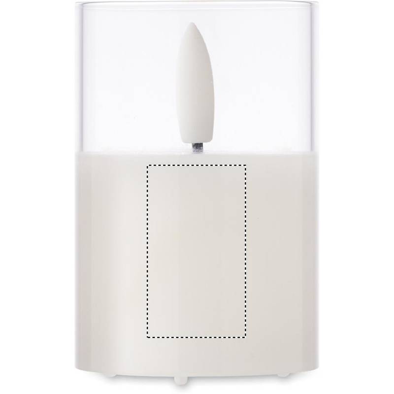 Malá LED svíčka ve skle, bílá Malá LED svíčka ve skle, bílá