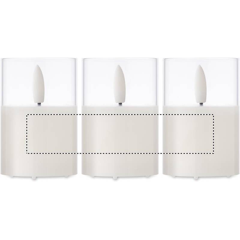 Malá LED svíčka ve skle, bílá Malá LED svíčka ve skle, bílá