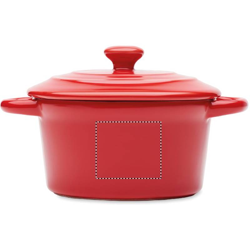 Keramická sada na fondue, červená Keramická sada na fondue, červená