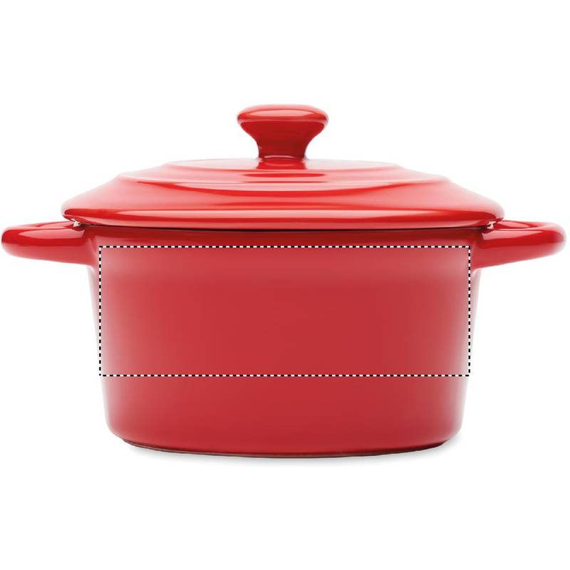 Keramická sada na fondue, červená Keramická sada na fondue, červená