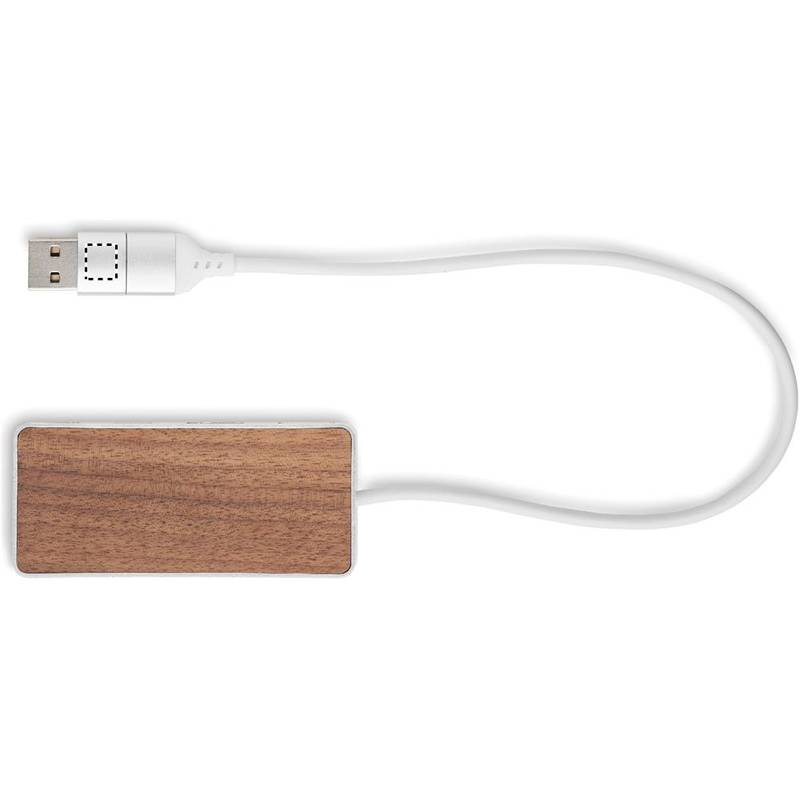 USB hub 4 porty 27,5 cm, hnědá USB hub 4 porty 27,5 cm, hnědá