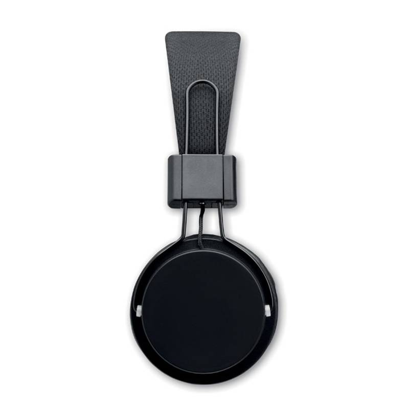 Bezdrátová skládací sluchátka ABS, černá Bezdrátová skládací sluchátka ABS, černá