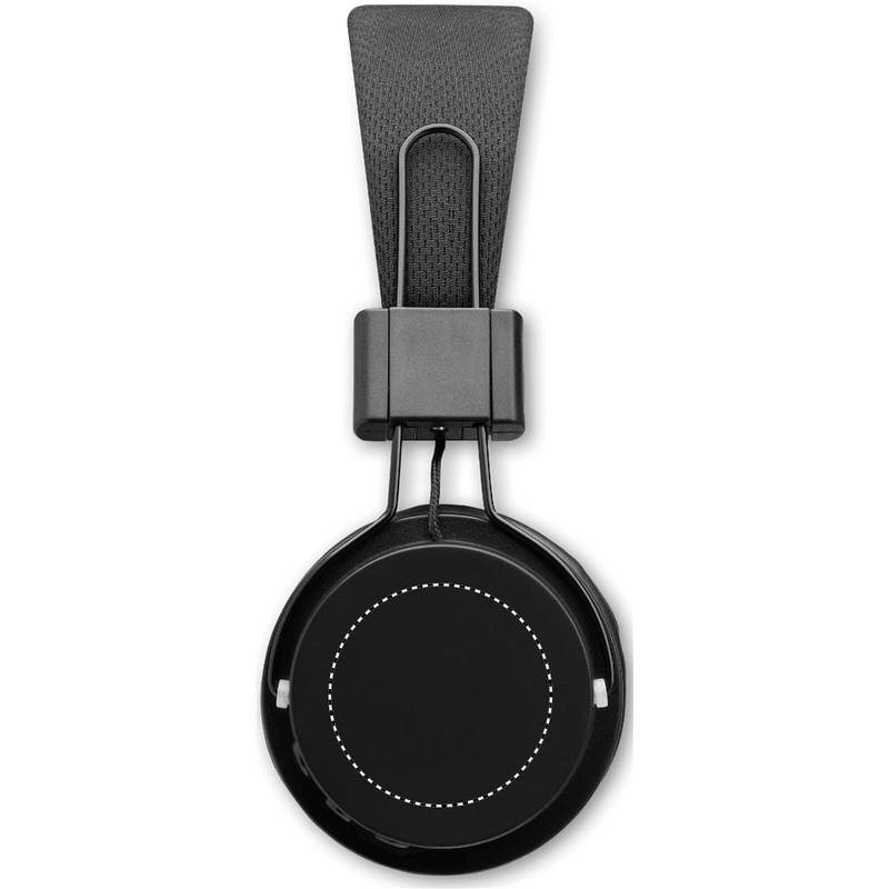 Bezdrátová skládací sluchátka ABS, černá Bezdrátová skládací sluchátka ABS, černá