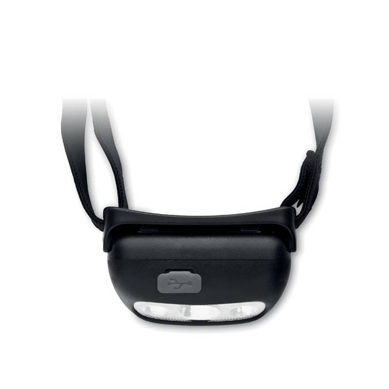 Dobíjacie LED čelové svietidlo, čierna Dobíjacie LED čelové svietidlo, čierna