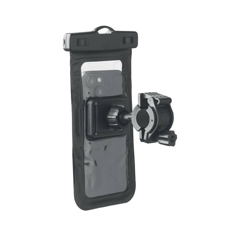 PVC pouzdro na mobil pro montáž na kolo, černá PVC pouzdro na mobil pro montáž na kolo, černá