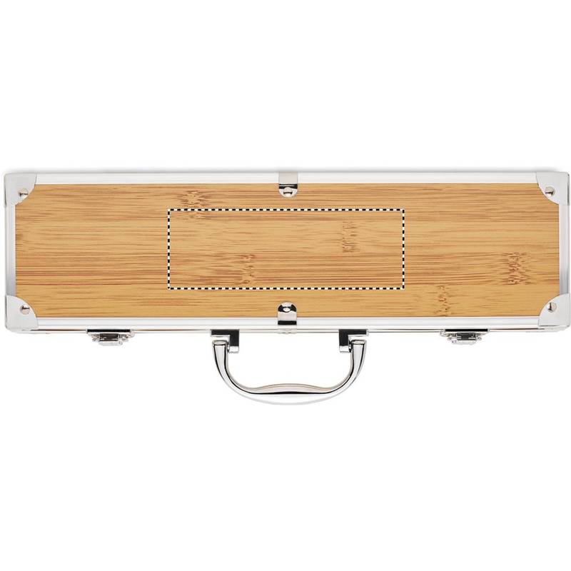 Grilovací náčiní z nerezové oceli, hnědá Grilovací náčiní z nerezové oceli, hnědá