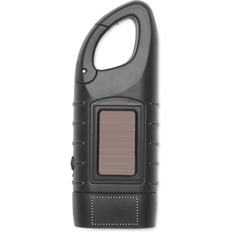 Solární svítilna s dynamem, černá Solární svítilna s dynamem, černá