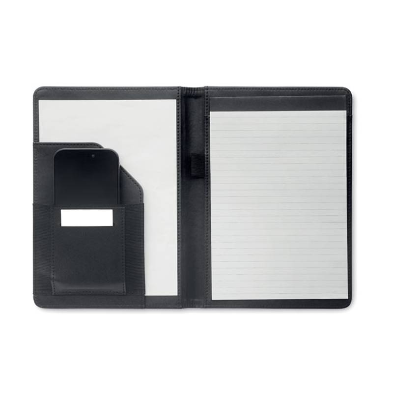 Portfolio A5 z 300D RPET, černá Portfolio A5 z 300D RPET, černá