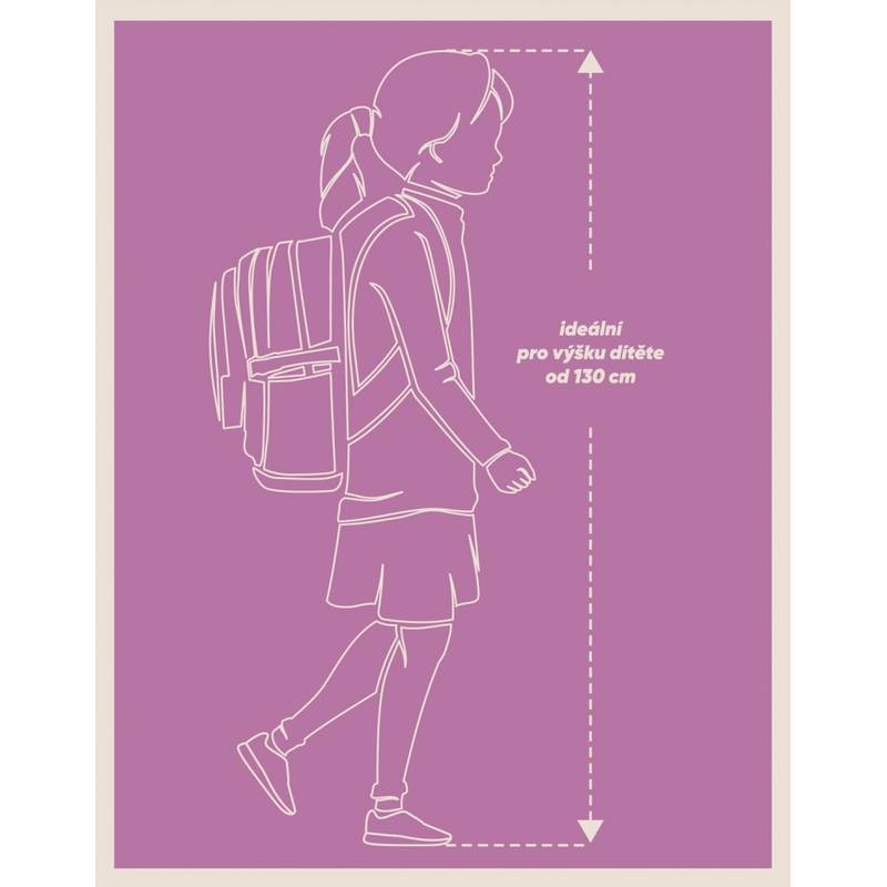 BAAGL Školní batoh Cubic Tečky BAAGL Školní batoh Cubic Tečky