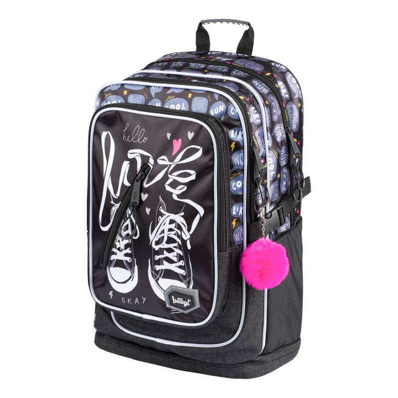 BAAGL SET 3 Tenisky: batoh, penál a sáček BAAGL SET 3 Tenisky: batoh, penál a sáček