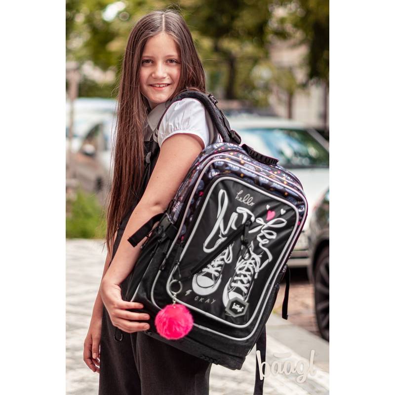 BAAGL SET 3 Tenisky: batoh, penál a sáček BAAGL SET 3 Tenisky: batoh, penál a sáček